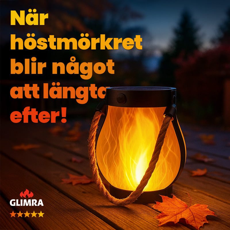 Eldlykta med solcellsladdning